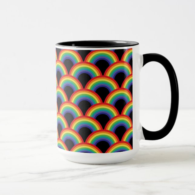Mug Motif arc-en-ciel coloré (Droite)