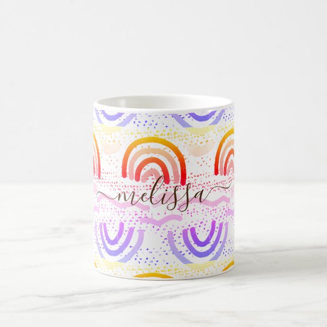 Mug Motif arc-en-ciel Ombre personnalisé (Centre)