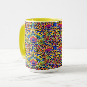 Mug Motif Art Nouveau Rétro Coloré