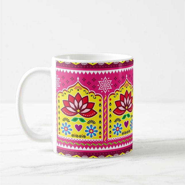 Mug Motif artisanal artisanal artisanal floral sans so (Gauche)