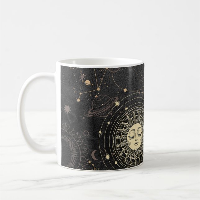 Mug Motif Astrologique Black Gold (Gauche)