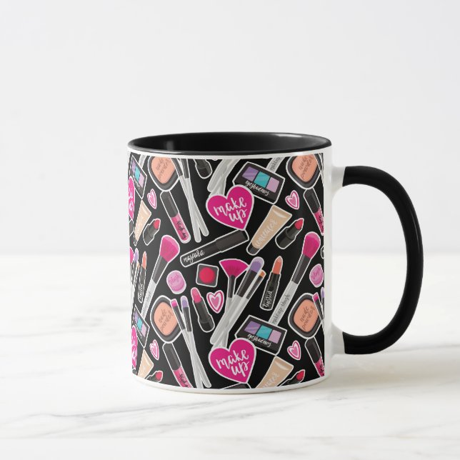 Mug Motif au néon de maquillage (Droite)