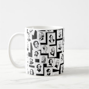 Mug Motif avec portraits des plus grands compositeurs