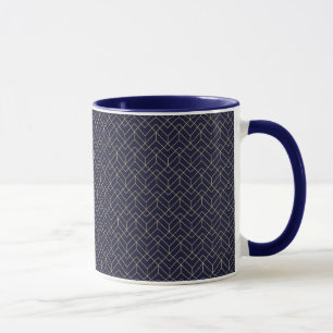 Mug Motif bleu d'hexagone