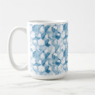 Mug Motif bleu mou de Canotype d'aquarelle