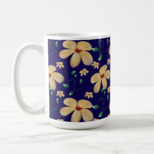 Mug Motif botanique sans couture à l'aquarelle