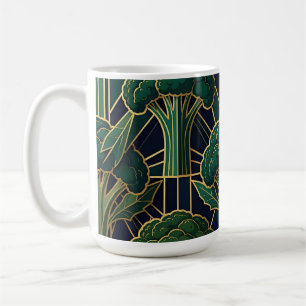 Mug Motif Brocoli Art Déco