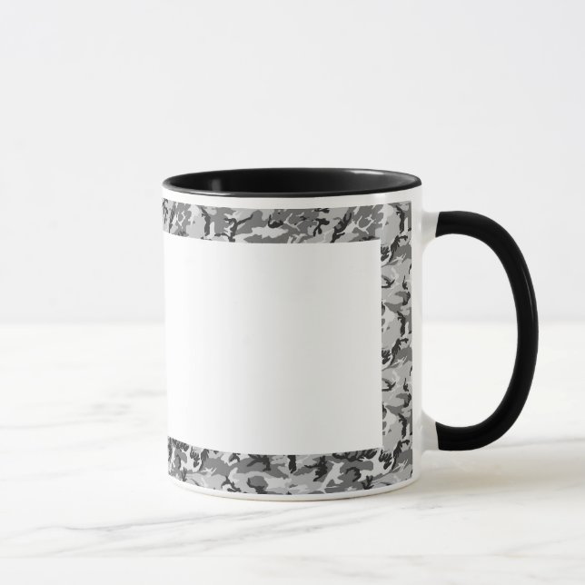 Mug Motif Camouflage urbain - Noir & Gris (Droite)