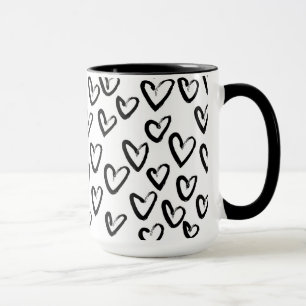 Mug Motif cardiaque de peinture AVC