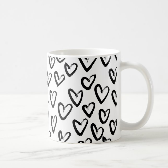 Mug Motif cardiaque de peinture AVC (Droite)