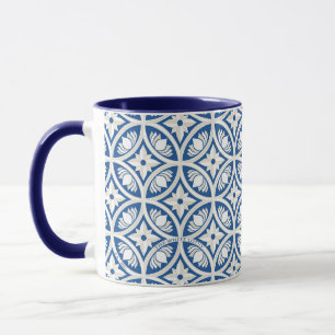 Mug Motif Carrelage Lotus Côtier - Le Lotus Blanc