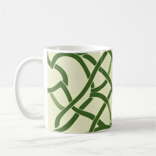 Mug ☘️ Motif Celtique Vert en Entrelacs 🍀