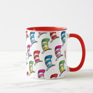 Mug Motif Chapeau Coloré du Chat dans le Chapeau