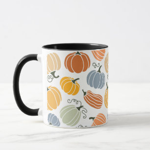 Mug Motif Citrouille d'automne coloré