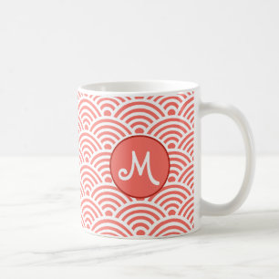 Mug Motif classique japonais avec Monogramme