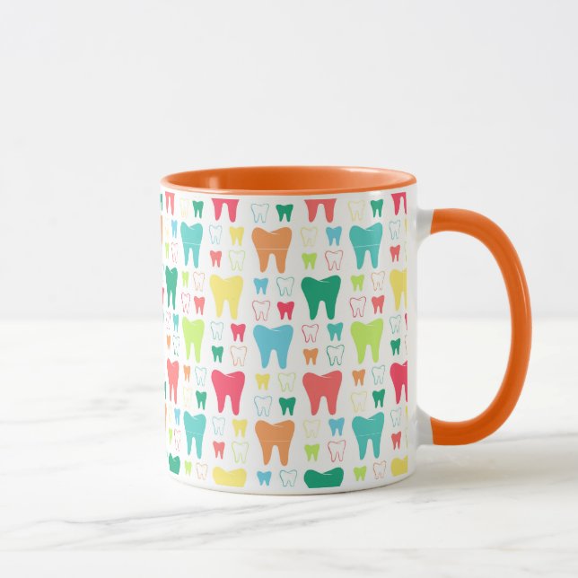 Mug Motif coloré de dents (Droite)