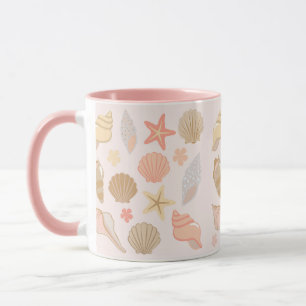 Mug Motif Coquilles de Mer Roses