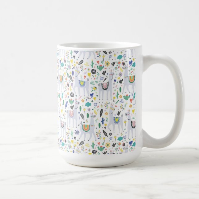 Mug Motif d'alpaga de griffonnage (Droite)