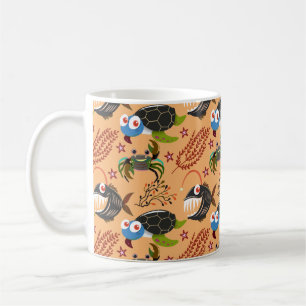 Mug Motif d'animaux aquatiques vie sous-marine en me