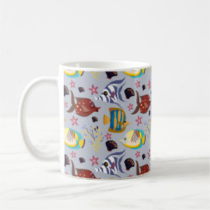 Mug Motif d'animaux aquatiques   vie sous-marine océan