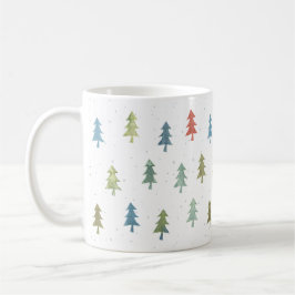 Mug Motif d'aquarelle couleur sapin de Noël