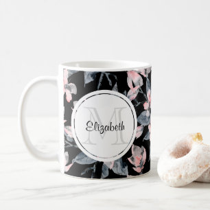 Mug Motif d'aquarelle rose et gris