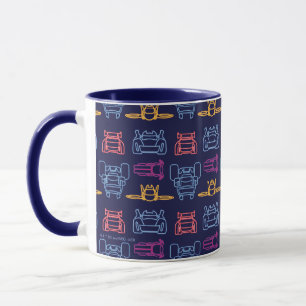 Mug Motif d'arrière-plan Batwheel™ Neon