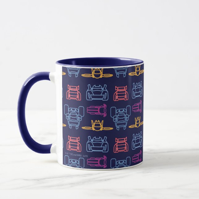 Mug Motif d'arrière-plan Batwheel™ Neon (Gauche)