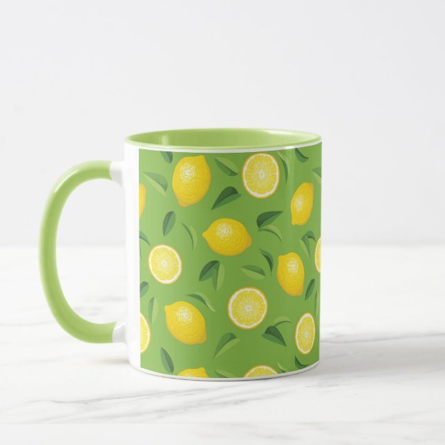 Mug Motif d'arrière - plan de citrons (Gauche)