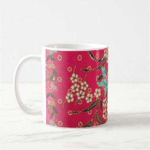 Mug Motif d'art batik indonésien