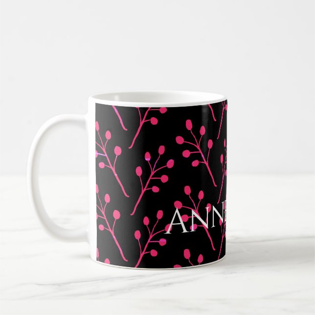 Mug Motif d'art botanique minimal (Gauche)