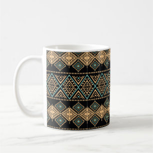Mug Motif d'art tribal. Impression géométrique ethni