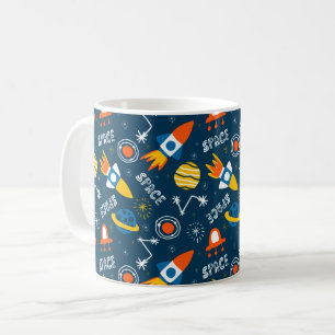 Mug Motif d'aventures spatiales colorées