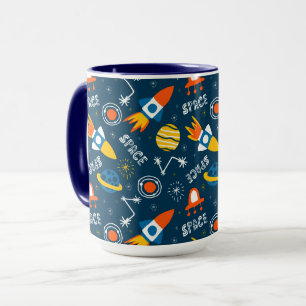 Mug Motif d'aventures spatiales colorées