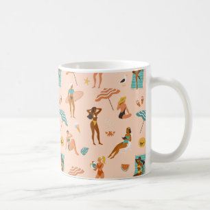 Mug Motif de bains de soleil de plage