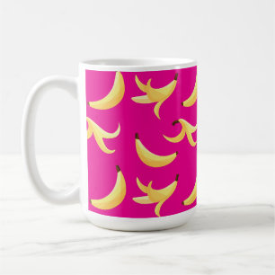 Mug Motif de banane jaune rétro drôle éditable pour fê