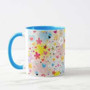 Mug motif de bande dessinée d'amusement