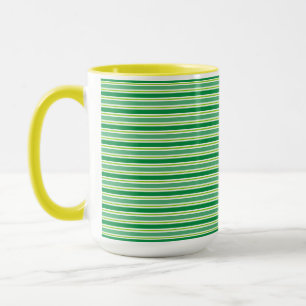 Mug Motif de bandes vertes pour la Saint-Patrick