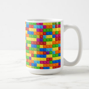 Mug Motif de bloc de construction coloré