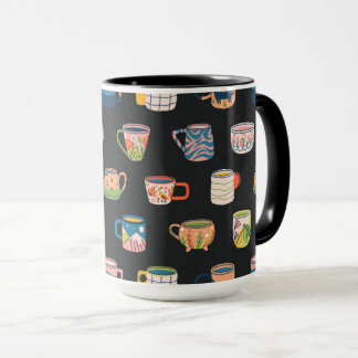 Mug Motif de boîtes de café colorées