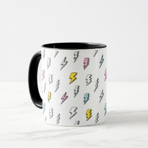 Mug Motif de boulon de foudre à doodle mignon