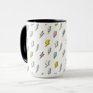 Mug Motif de boulon de foudre à doodle mignon