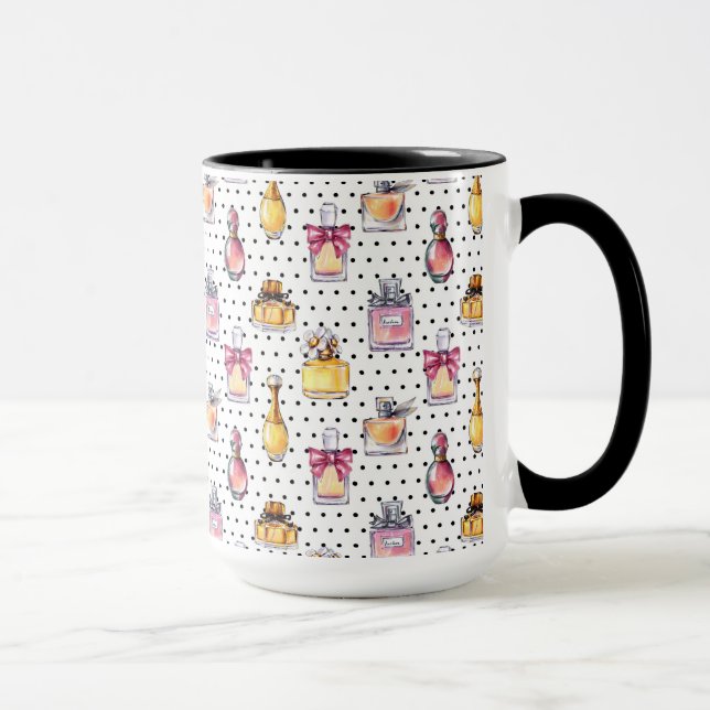 Mug Motif de bouteille de Parfum (Droite)