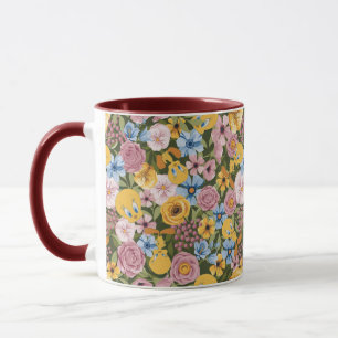 Mug Motif de broderie florale TWEETY™