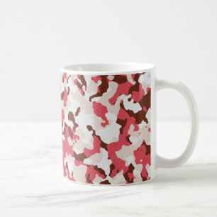 Mug Motif de camouflage rouge