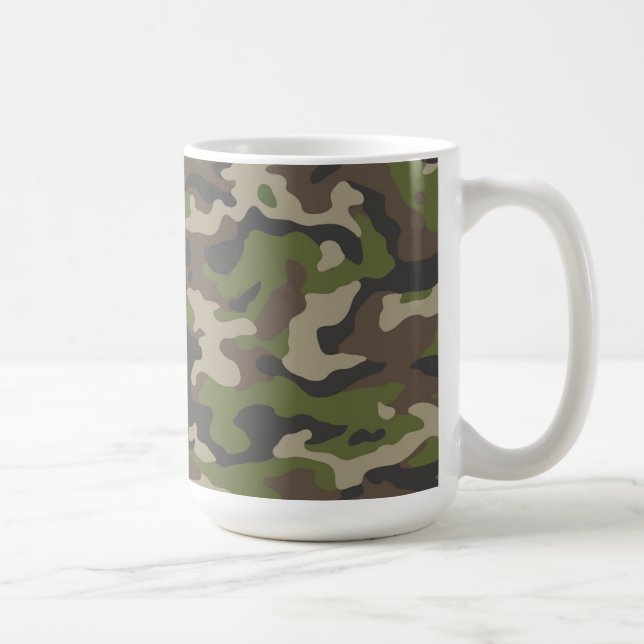 Mug Motif de camouflage vert (Droite)