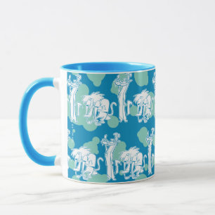 Mug Motif de caractères bleu Weasel & Baboon