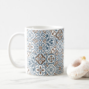 Mug Motif de carreaux marocains méditerranéens