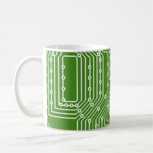 Mug Motif de carte informatique