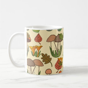 Mug Motif de champignons.